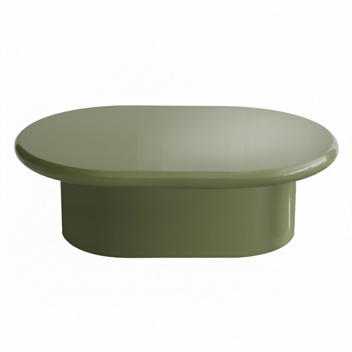 COUCHTISCH, Olivgrün - Grün, Holzwerkstoff (100/70/31cm) - Oviala