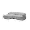 ECKSOFA WESPER S - Eckcouch Mit Elektrischer Sitzverstellung, L-förmig, Freistehend, Relaxfunktion, 183x284x79cm Linke, Grau - Grau, Holz/Textil (113/284cm) - DomoHome