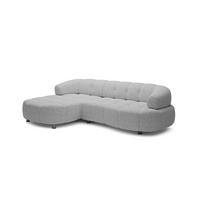 ECKSOFA WESPER S - Eckcouch Mit Elektrischer Sitzverstellung, L-förmig, Freistehend, Relaxfunktion, 183x284x79cm Linke, Grau - Grau, Holz/Textil (113/284cm) - DomoHome