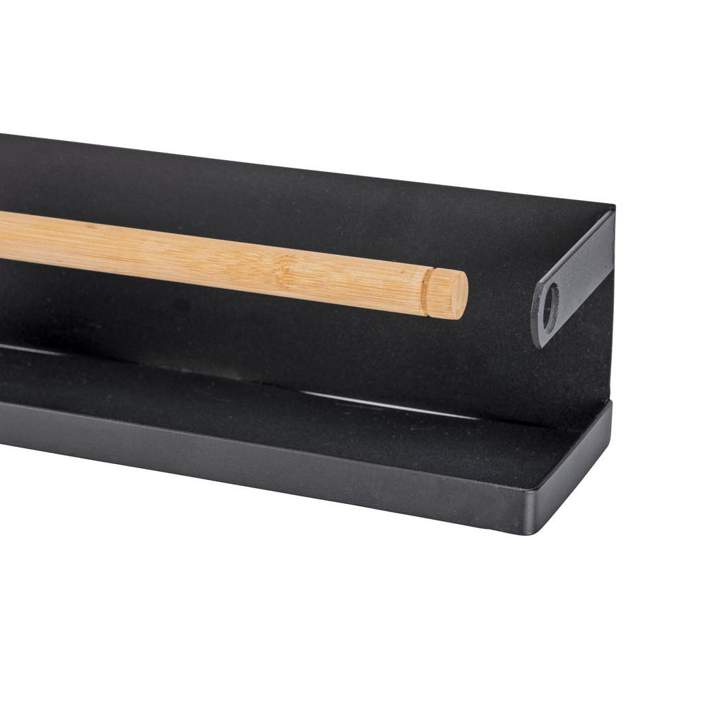 Thumbnail - Xxxl Küchenrollenhalter, Schwarz, Metall, 32x8x8 cm, Küchenzubehör, Küchenrollenhalter