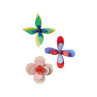 WANDDEKO Zarte Blumenwerk 5.3/19.1 cm - Multicolor, Wellpappe (5.3/19.1/19cm) - KUNSTLOFT