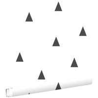 TAPETE grafische Dreiecke 53 cm x 10.05 m - Weiß, Papier (53/0.1cm) - ESTAhome