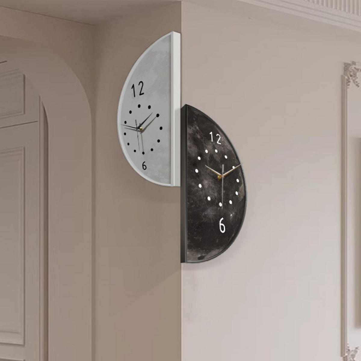 WANDUHR, Acrylmaterial, Durchmesser: 60 cm, EU-Stecker - Weiß, Kunststoff (30/6/60cm) - Weltevree