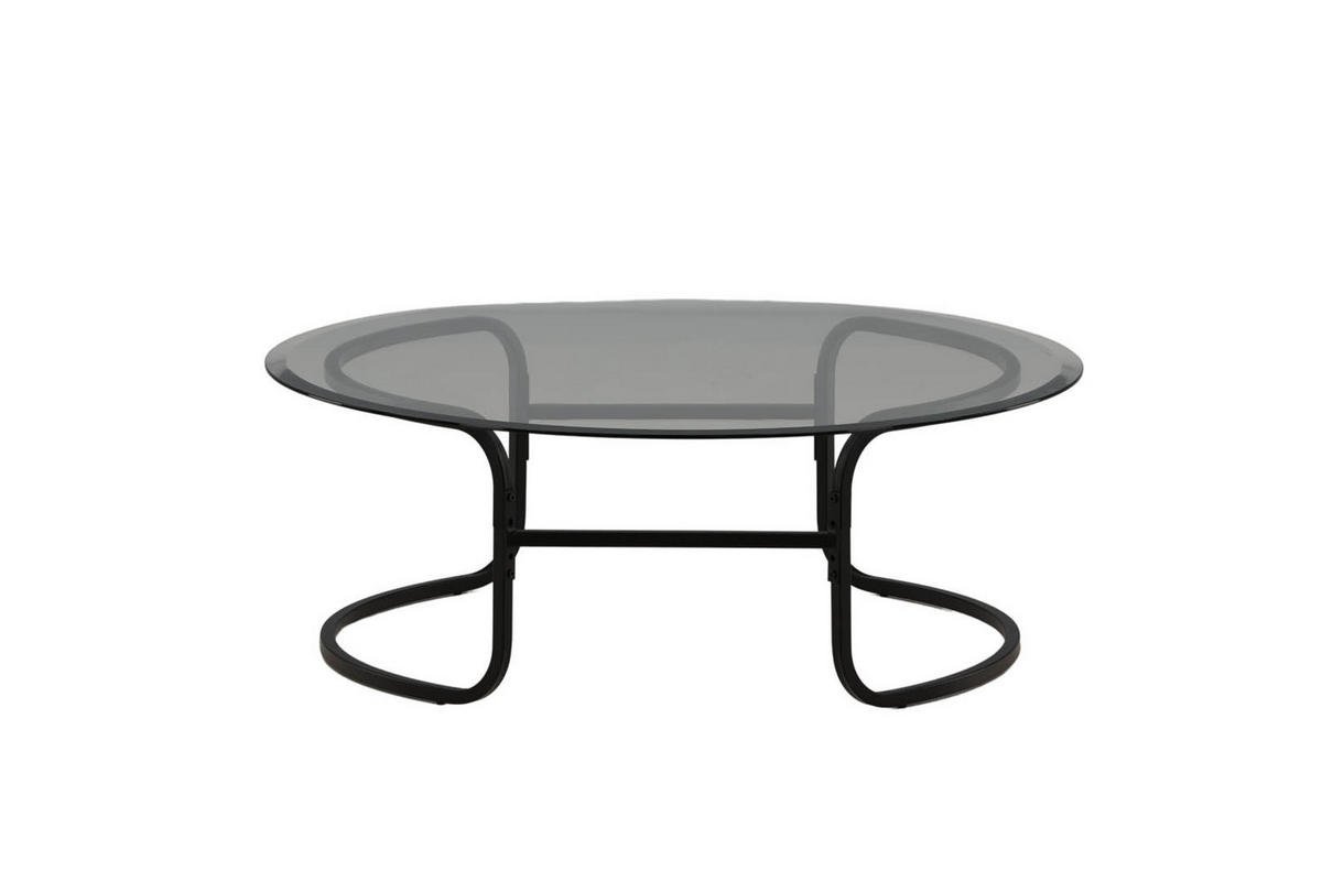 COUCHTISCH Ø110cm - Schwarz, Holzwerkstoff (110/110/40cm) - ebuy24