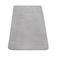 FLACHWEBTEPPICH Waschbar handgewebt, einfarbig, Grau, 60 x 100 cm - Grau, Textil (100/60cm) - KADIMA DESIGN