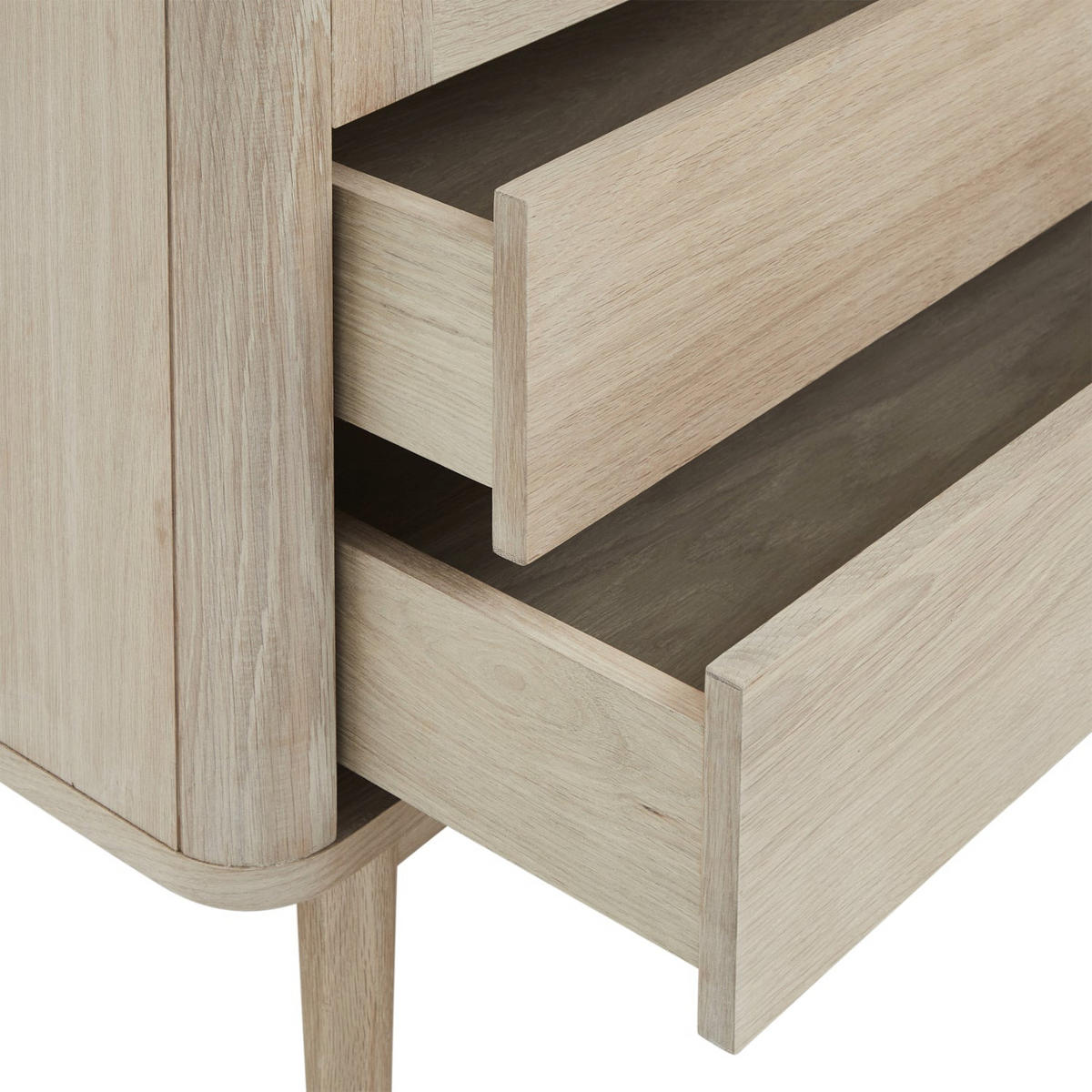 VITRINE Eiche massiv - Eichefarben, Holz (100/190/45cm) - Furnhouse