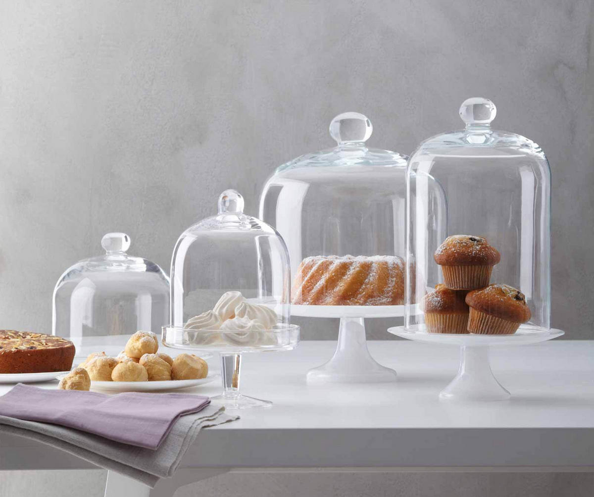 SPEISEGLOCKE Cucina transparent ø 27.3 cm - Transparent, Glas (28.5/17/28.5cm) - Leonardo Living