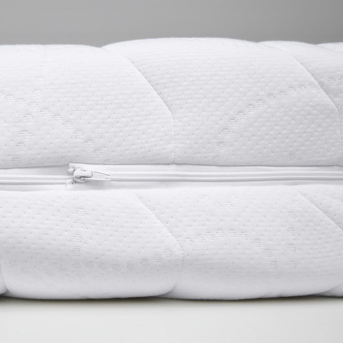 7-ZONEN-KALTSCHAUMMATRATZE 90x200 cm, 24 cm Höhe – Dreilagig H3-Kern mit zwei integrierten Toppern in H3/H4 - Weiß, Textil (90/200cm) - Lunea