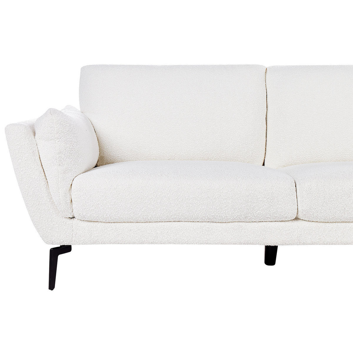POHOVKA 3-místná Bouclé Bílá Kansseli - bílá, textil (341/70/115cm) - Beliani