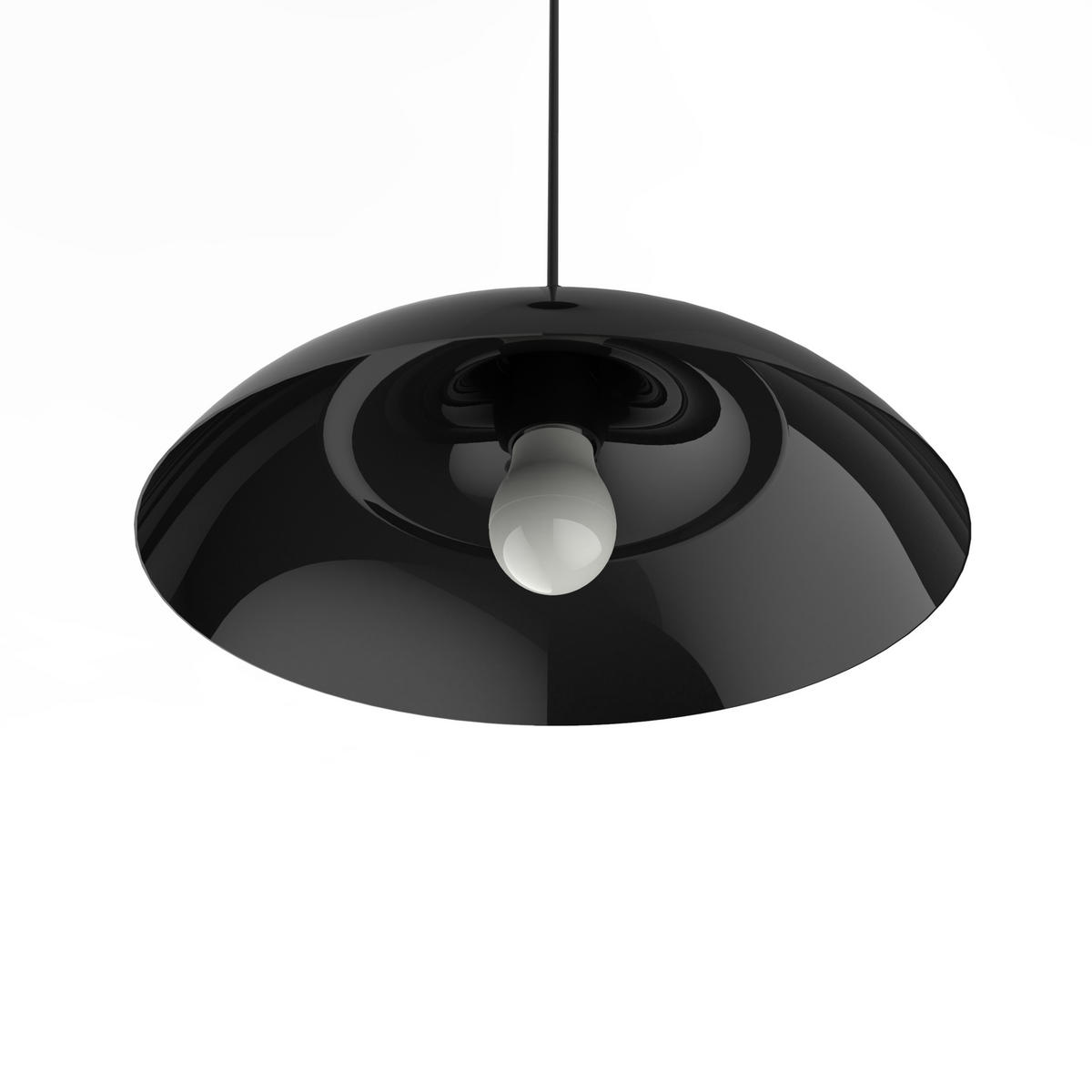 HÄNGELEUCHTE - Schwarz Hochglanz, Metall (40/40/17cm) - Lumicom