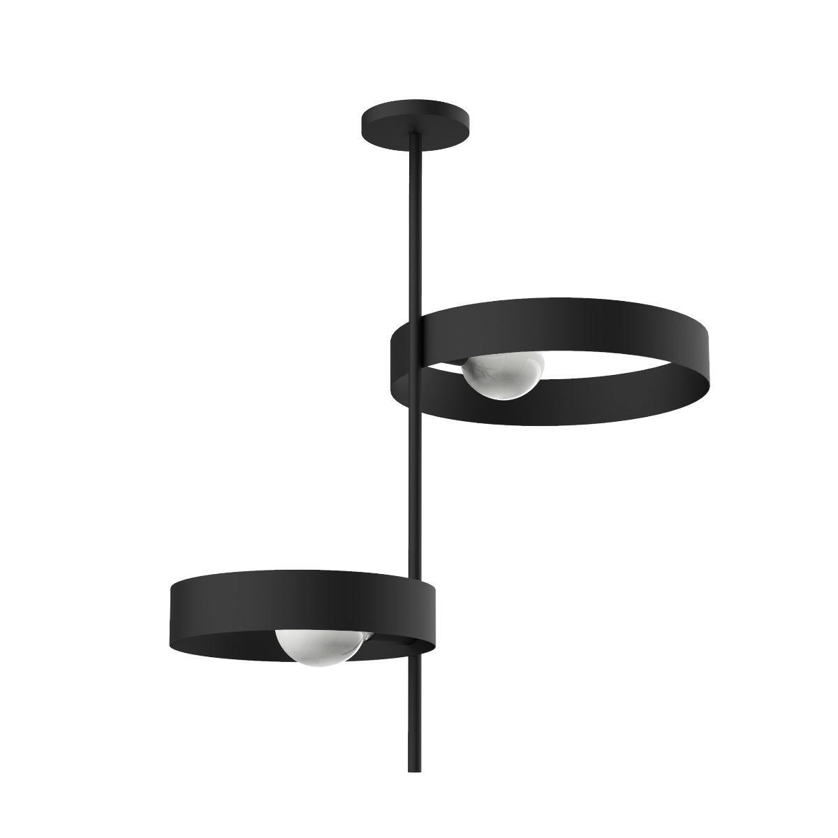 DECKENLEUCHTE - Schwarz, Metall (40/70/80cm) - Lumicom