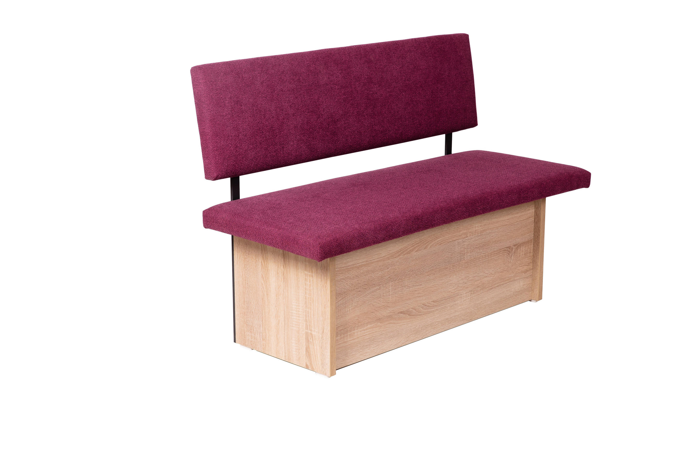 SITZBANK Das Raumwunder - Eichefarben/Violett, Holzwerkstoff/Textil (48/88/125cm) - Kundler Home