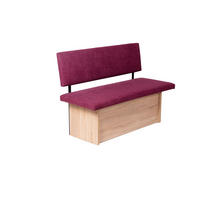 SITZBANK Das Raumwunder - Eichefarben/Violett, Holzwerkstoff/Textil (48/88/125cm) - Kundler Home