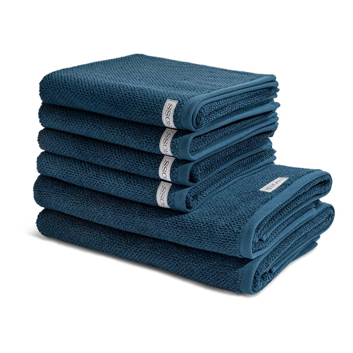 FROTTIERSET Selection 6-teilig - Blau, Textil (50/100cm) - Ross