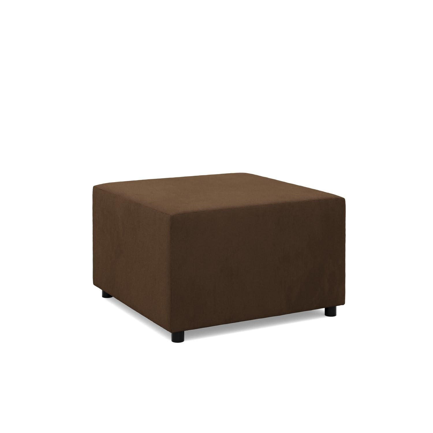 SITZPOUF 70 X 70 NEO, Dunkelbraun - Braun, Textil (71/40/71cm)