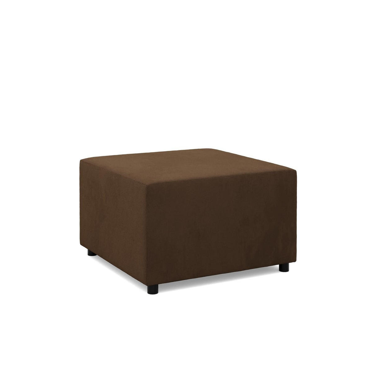 SITZPOUF 70 X 70 NEO, Dunkelbraun - Braun, Textil (71/40/71cm)