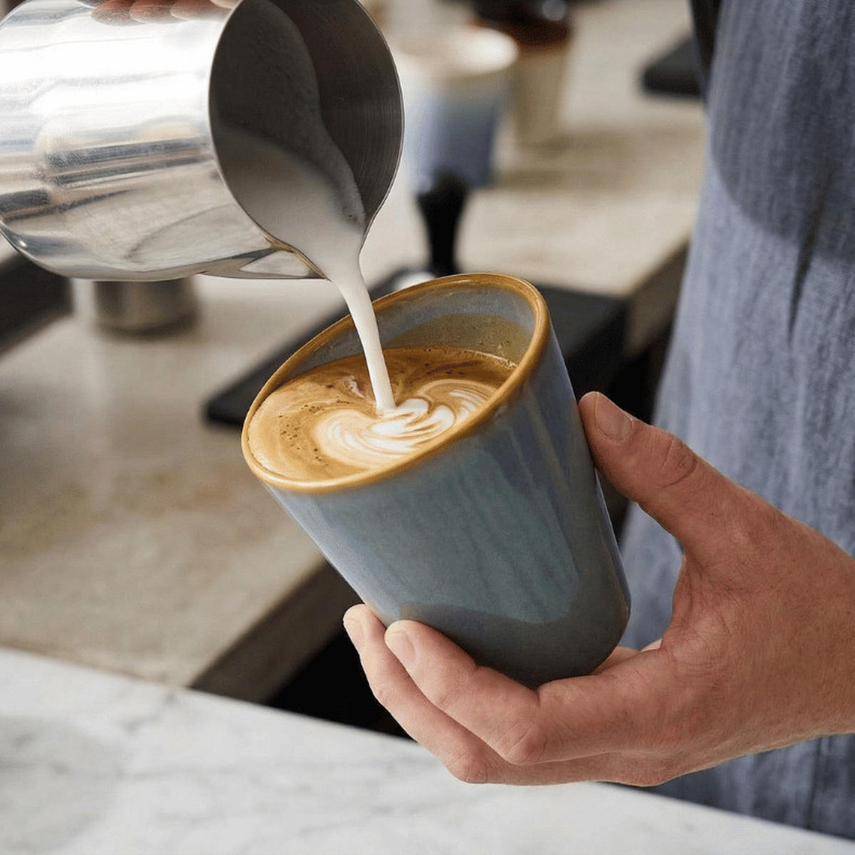 CAPPUCCINOTASSE Cappuccino-Tassen - Storm 310 ml - 6 Stück - Multicolor, Keramik (0.31L) - Studio Tavola