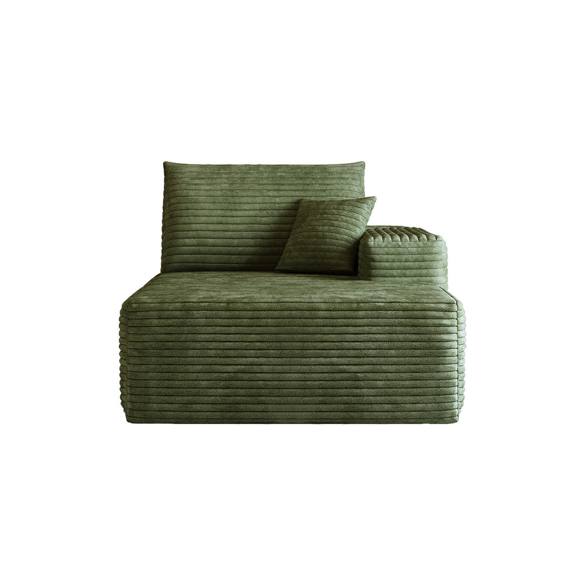 RÉCAMIERE DE-34721 rechte Chaiselongue Grün - Grün, Textil (95/83/175cm) - ComfortXL