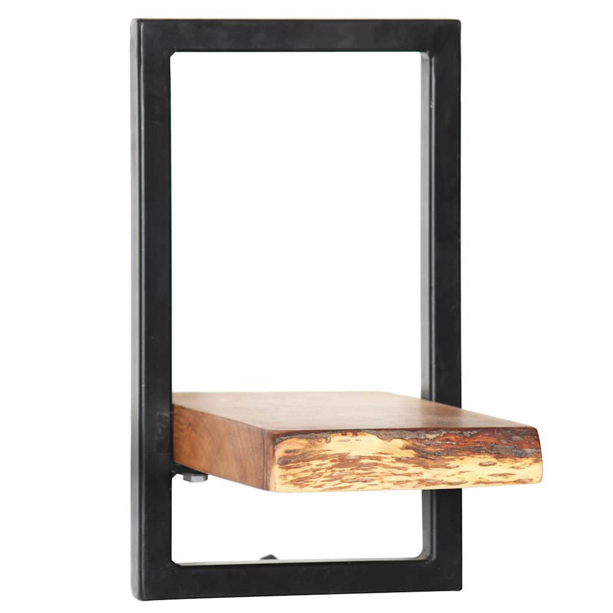 WANDREGAL-SET 5-Tlg. Akazienholz Massiv Und Stahl - Braun, Holz (35/75/65cm) - vidaXL