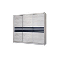SCHWEBETÜRENSCHRANK RIVEN 250/215/61 cm 3-türig Braun - Braun, Holzwerkstoff (250/215/61cm) - MASSENO