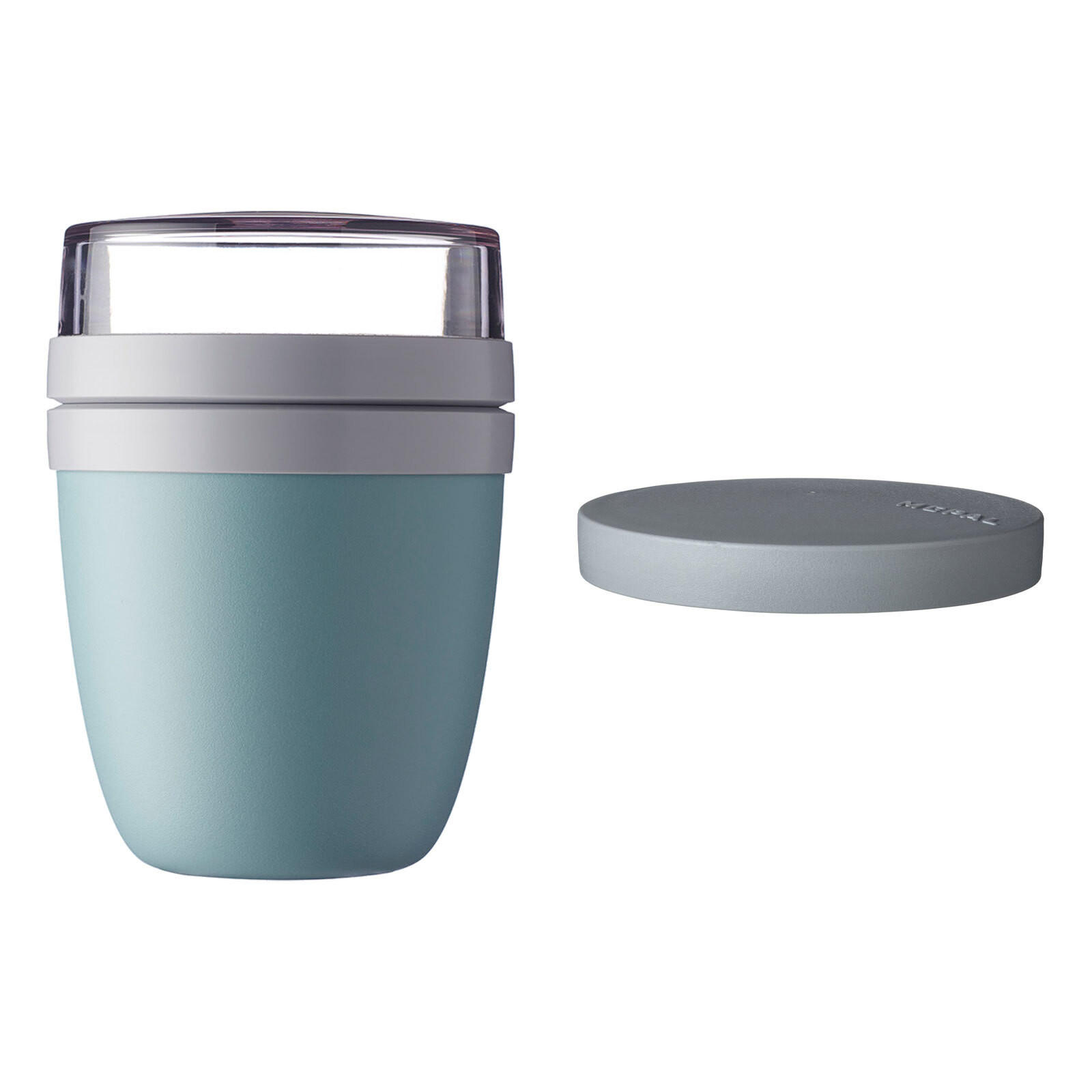 LUNCHPOT SWITCH Ellipse Nordic Green 500 ml (+ 200 ml) - Türkis, Kunststoff (10.7/15.1/10.7cm) - Mepal