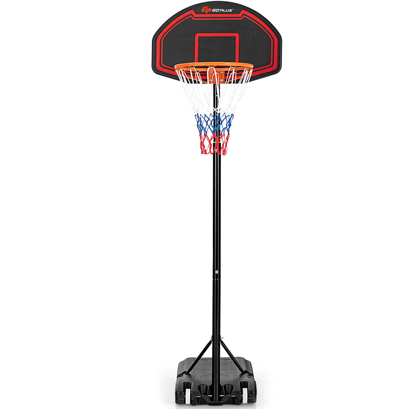 Costway Basketballkorb Schwarz 73.5x44.5 cm