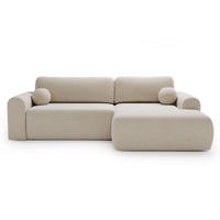ECKSOFA Savana Creme Rechts - Creme, Holz/Textil (177/257cm) - Graingold