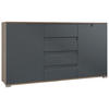 SIDEBOARD Sylt Anthrazit matt - Anthrazit, Holzwerkstoff (138.5/75.5/35cm) - Vladon