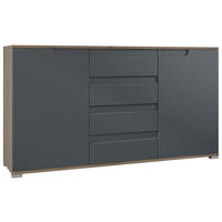 SIDEBOARD Sylt Anthrazit matt - Anthrazit, Holzwerkstoff (138.5/75.5/35cm) - Vladon