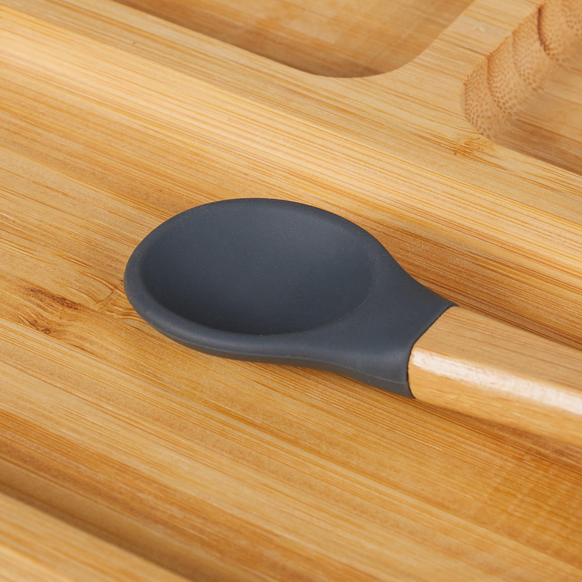 DETSKÉ menu - svetlohnedá, drevo/plast (19/3/19cm) - Relaxdays