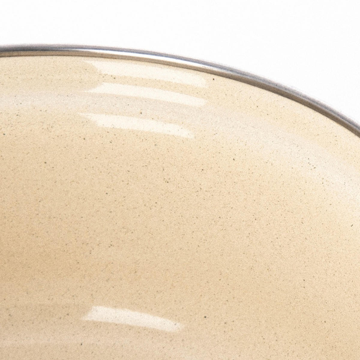 EMAILLIERTOPF Brown mit Griffen braun - Braun, Metall (14cm) - Orion 