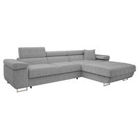 ECKSOFA Torezio Mini Cord, Seite: Rechts - Grau, Holz/Textil (280/170cm) - MIRJAN24