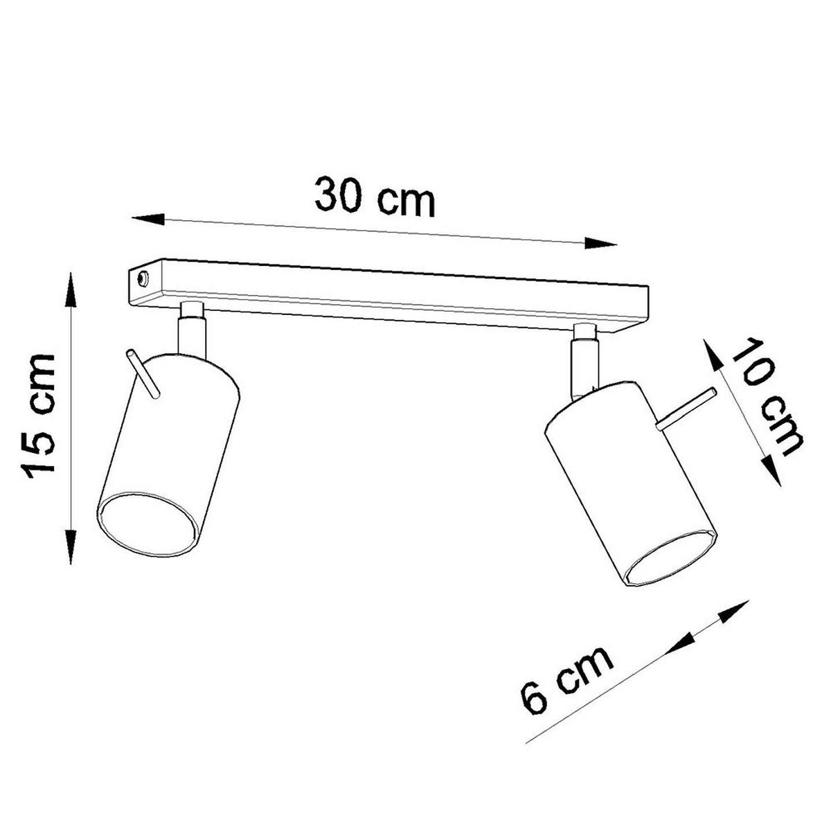 DECKENLEUCHTE Holz Braun schwenkbar - Braun, Holz (30/6/20cm)