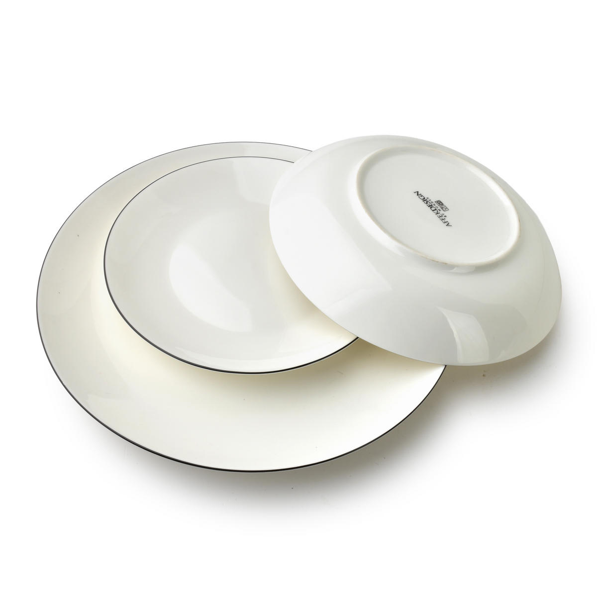 GESCHIRR-SET Lea weiß 18-tlg 27/19/20cm Porzellan - Weiß, Keramik (19/20/27cm) - Mondex