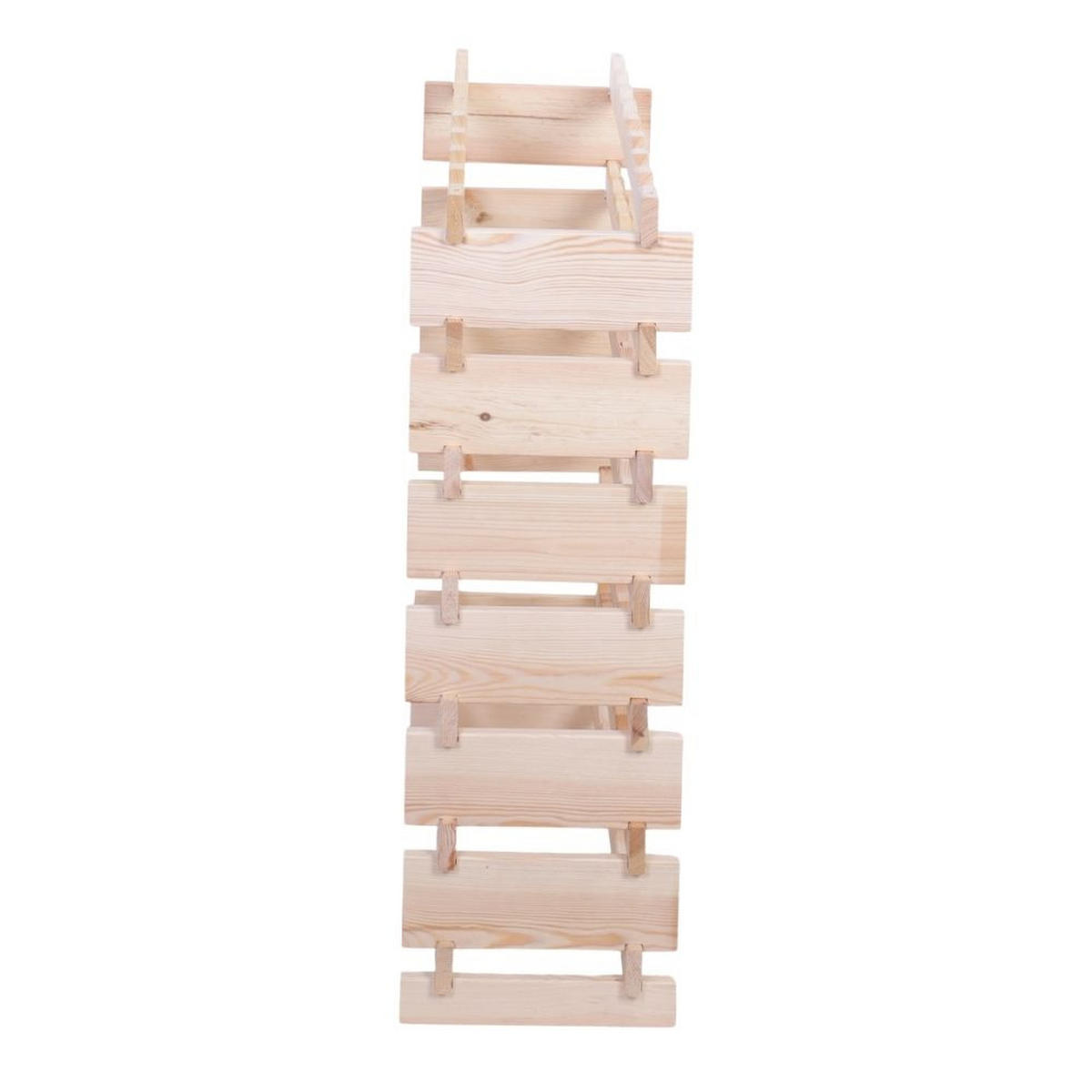 WEINREGAL VINOTECA FLEX PRO HxBxT 93x84x28cm 56 Flaschen auf 7 Ebenen Natur unbehandelt - Naturfarben, Holz (84/93/28cm) - PROREGAL