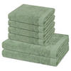 FROTTIERSET Rubin 6-teilig - Grün, Textil (50/100cm) - Ross