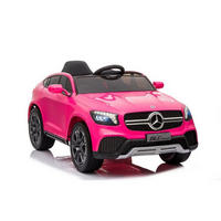 KINDER ELEKTROAUTO Mercedes GLC Pink, EVA-Reifen, Kunstledersitz, Stoßdämpfer, Fernbedienung - Rosa, Kunststoff (105/68/50cm) - Es-Toys