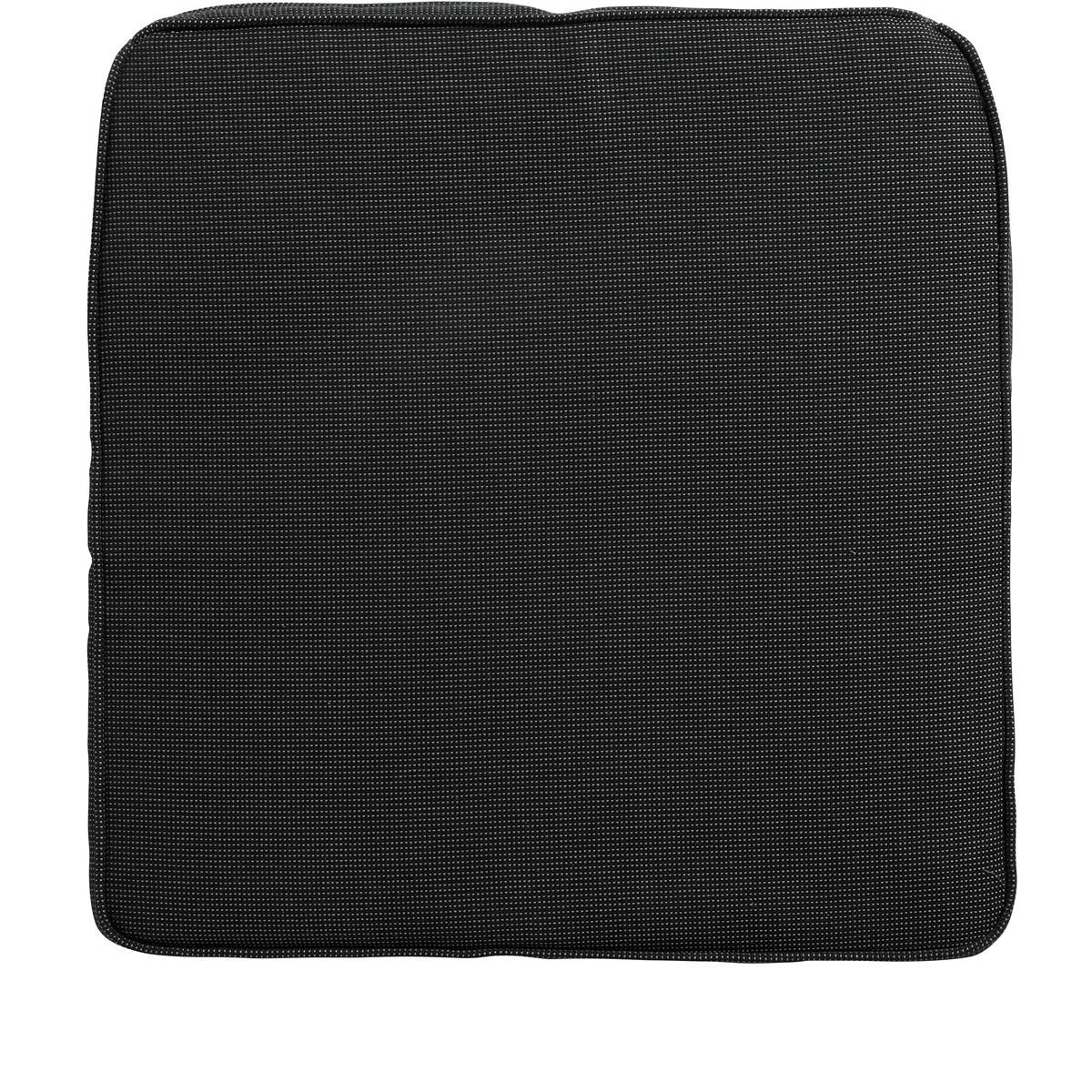 SITZKISSEN Rippe 48/48 cm 4er-Set - Schwarz, Textil (48/5/48cm) - Madison