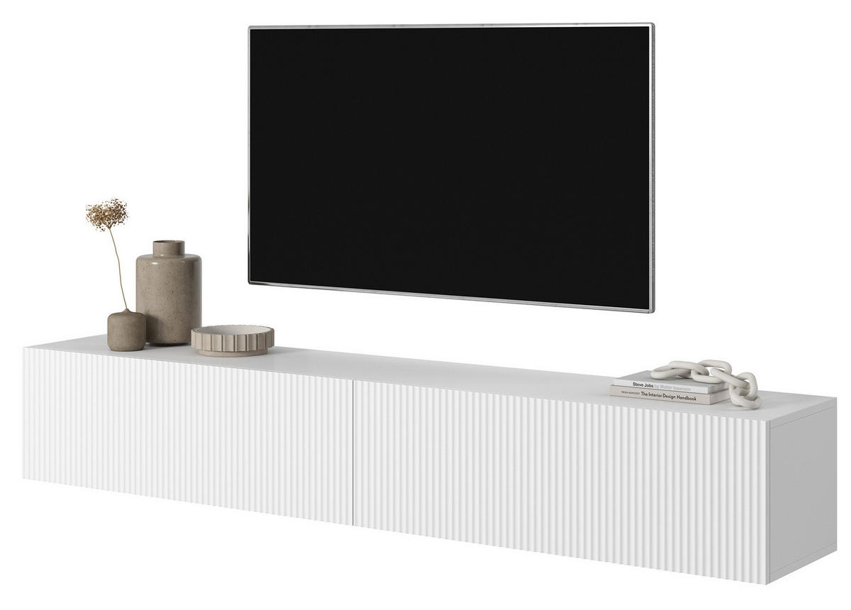 TV-HÄNGEBOARD Veldio Weiß 175 cm - Weiß, Holzwerkstoff (175/28.5/31.6cm) - Selsey