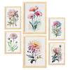 POSTER Set Mit 6 Rosen Vollfarbige Natur Und Botanikdrucke Mit Blumenmotiven Auf Reinweißen Hintergründen A3 & A4 Rahmen Aus Hellem Holz - Beige, Papier (29/3cm) - Nacnic