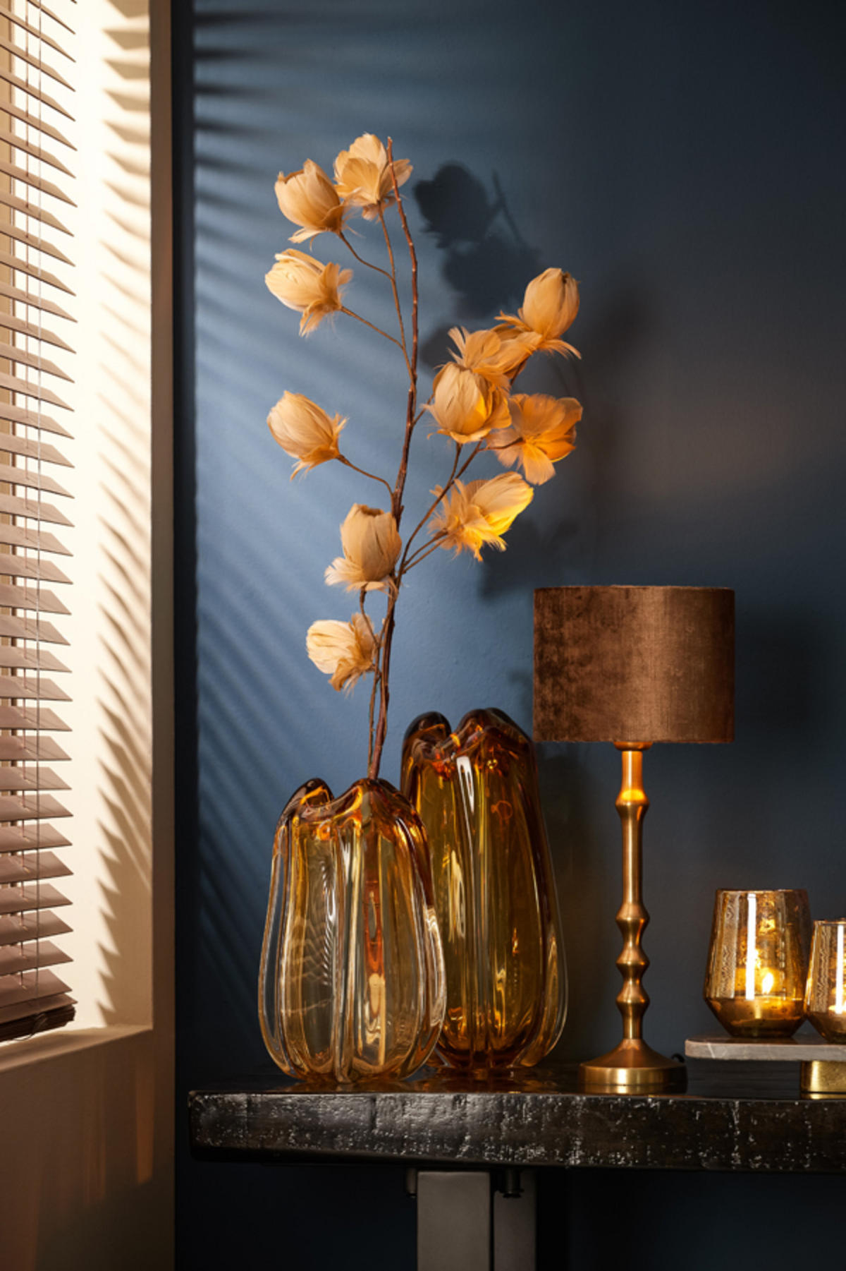 LAMPENFUSS Semut Bronze Ø11/34 cm - Bronzefarben, Metall (11/11/34cm) - Light & Living