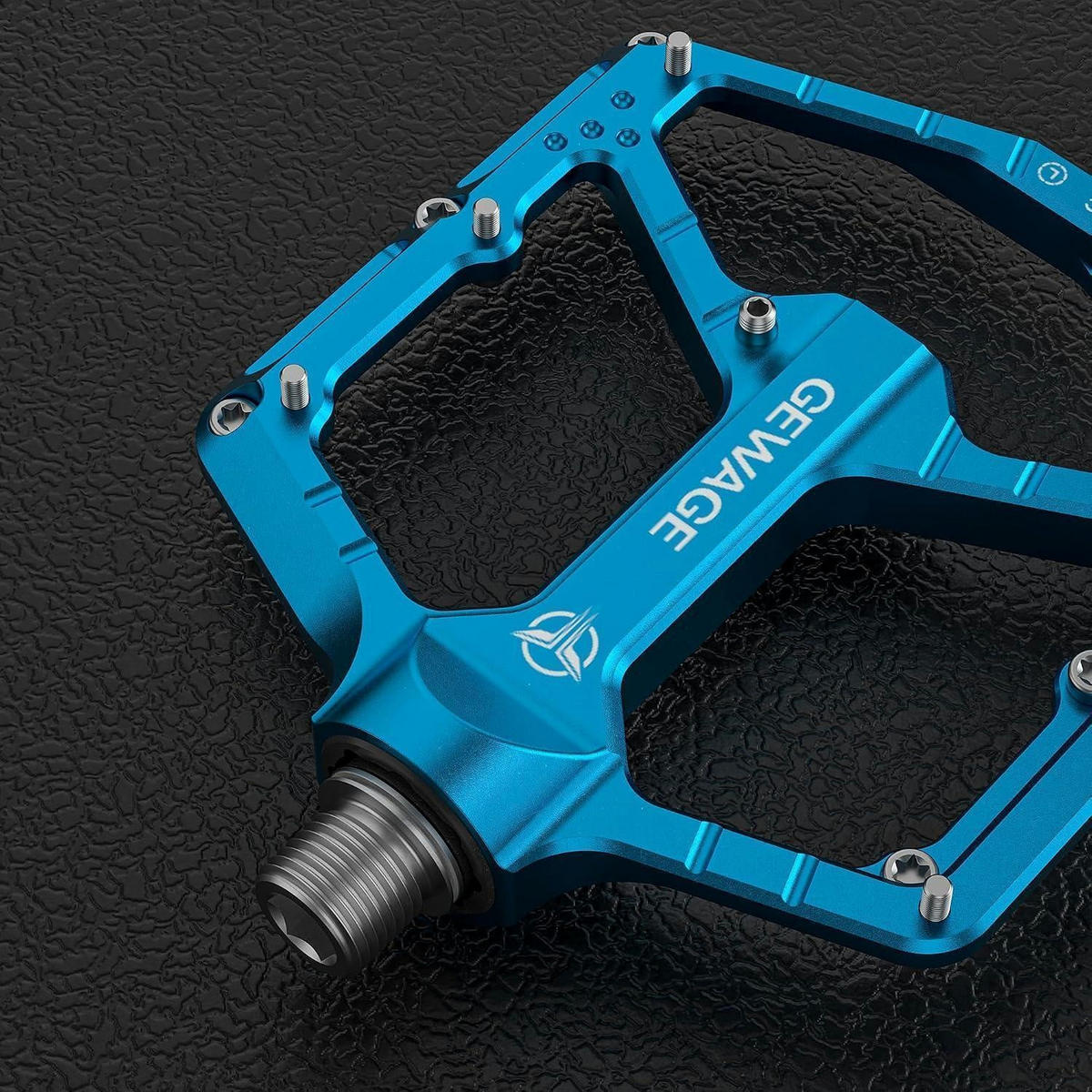 FAHRRADPEDALE CNC Aluminium 3-Fach-Lagersystem Blue Sky - Blau, Metall (10.4/1.5/11cm)