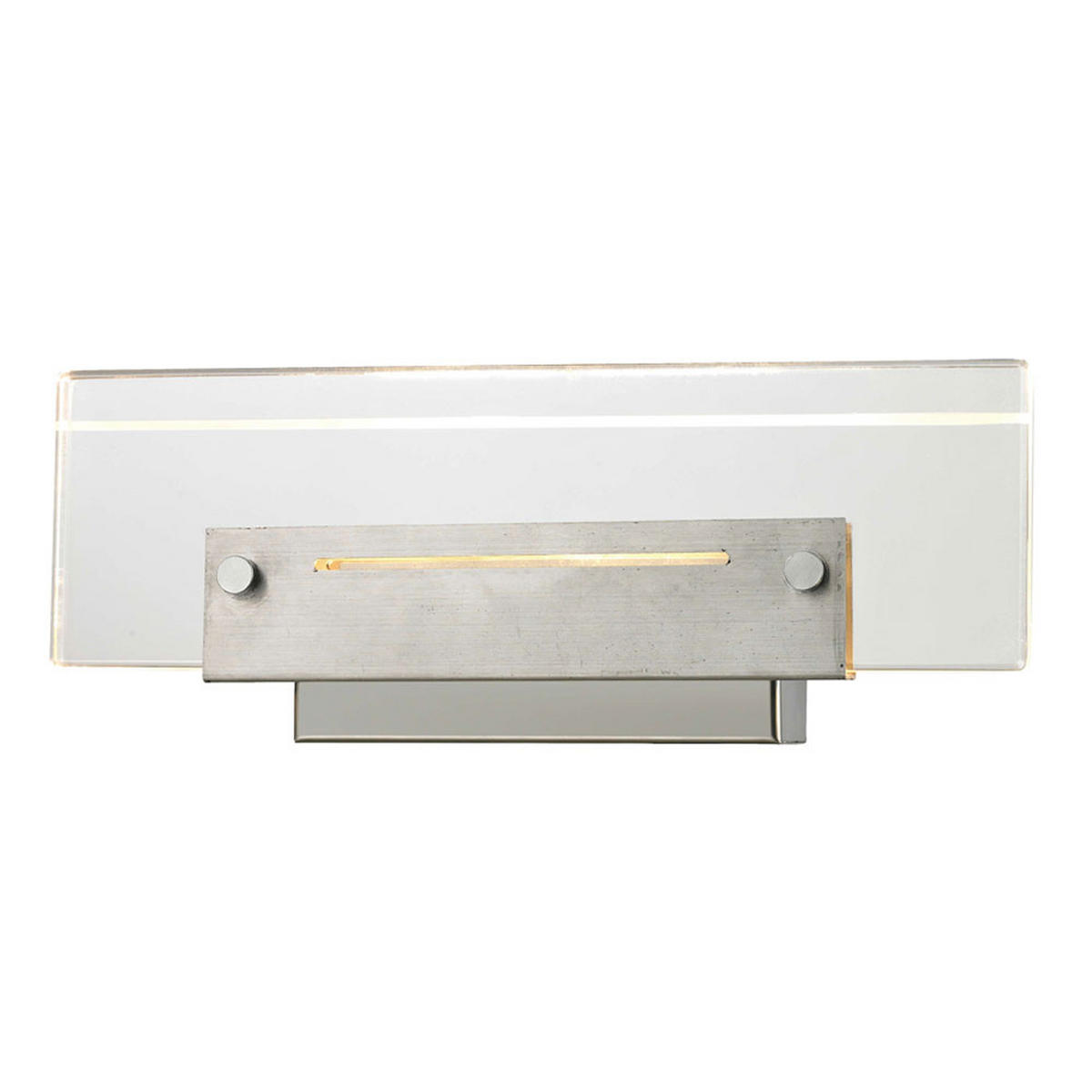 LED WANDLEUCHTE Metall Chrom Silber - Silberfarben, Metall (11/5.5/26cm) - Esto