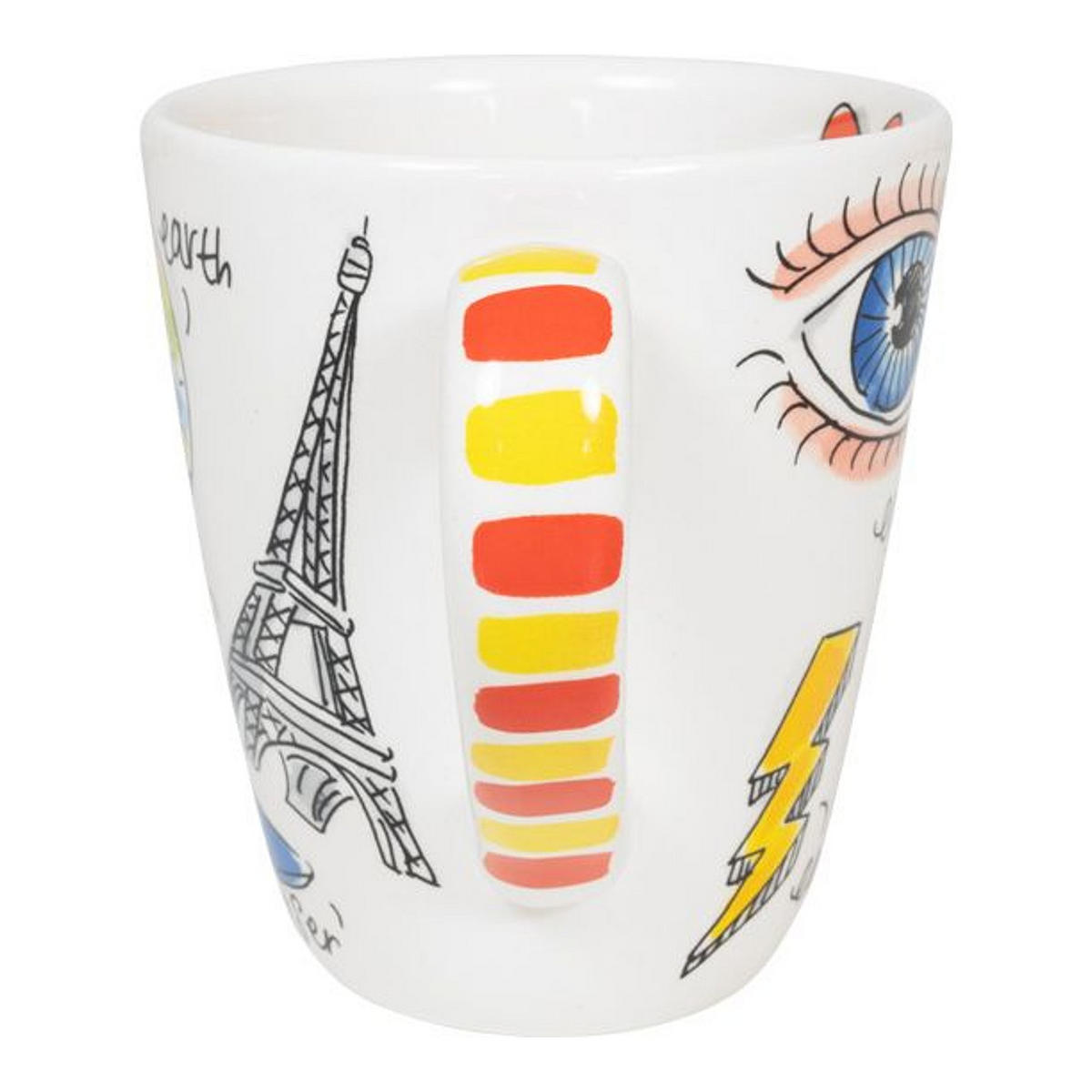 BECHER Liebesbrief E in Bunt - 350 ml - Multicolor, Keramik (0.35L) - Blond Amsterdam