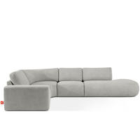 ECKSOFA RECHTS ZUCCO, Hellaschgrau - Hellgrau, Holz/Holzwerkstoff (224/373cm) - KONSIMO®