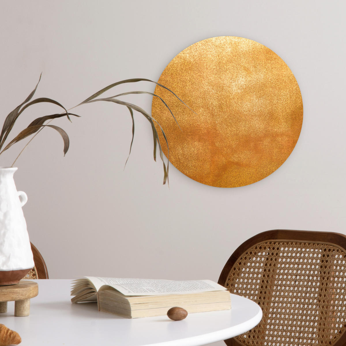 WANDBILD Eisen - Rost - Gold - Metall - Luxus 30x30 cm - Goldfarben, Kunststoff (30/30cm) - MuchoWow