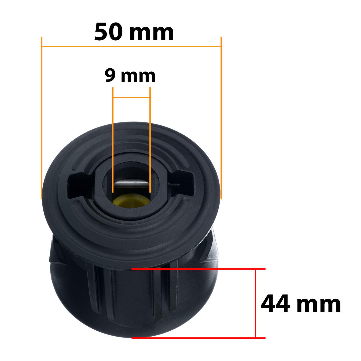 SCHLAUCH K2-K7 Verlängerung 15 m, Click Connect, Hochdruck, 200 bar, 60 °C - Multicolor, Kunststoff/Metall (28/8/28cm)
