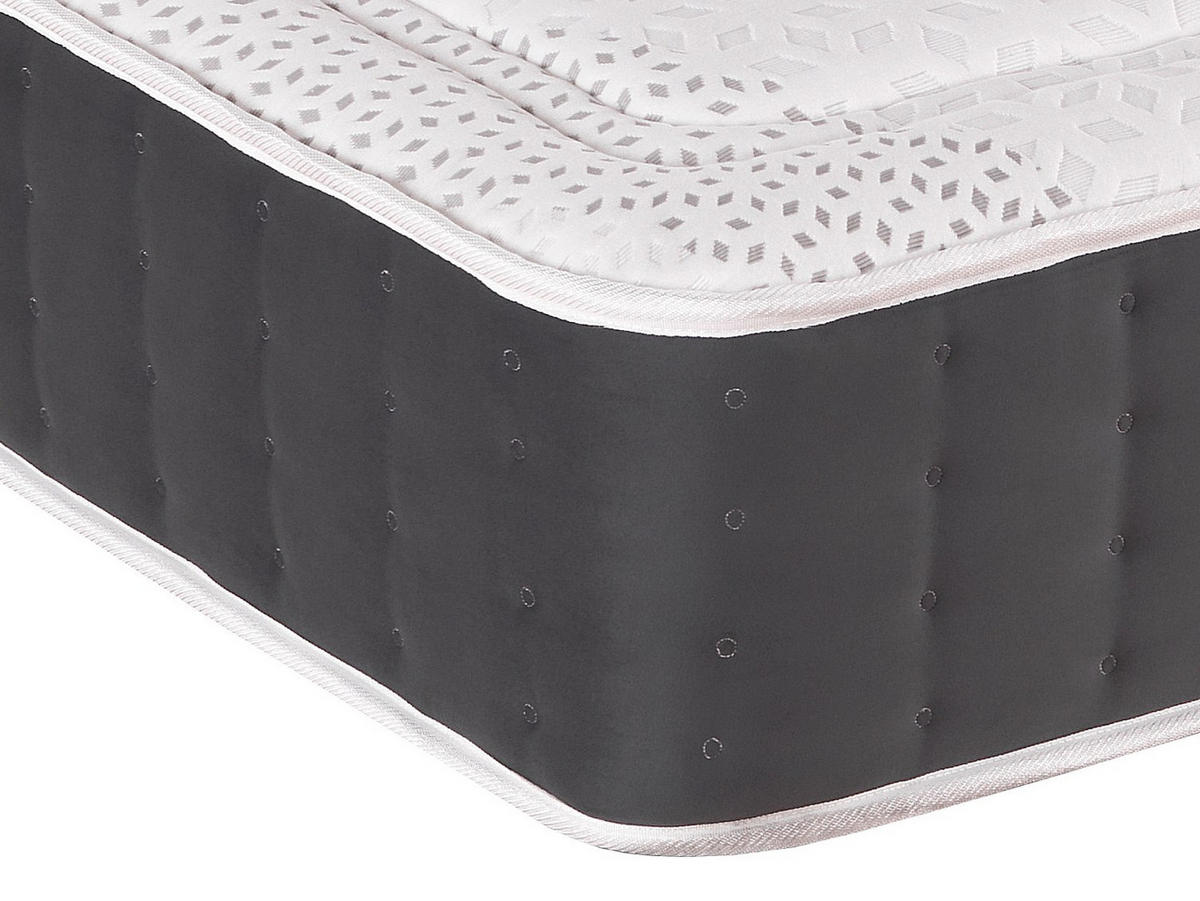 STANDARDMATRATZE - 2 Personen - Stoff - Weiß - - Weiß, Textil (160/200cm) - Vente-Unique