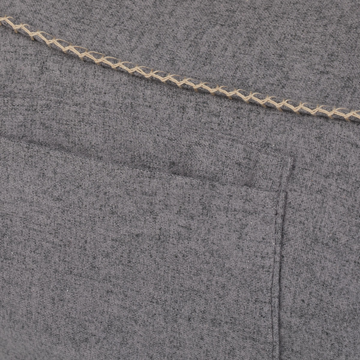 SITZSACK - Grau, Textil (63/62/90cm) - Relaxdays