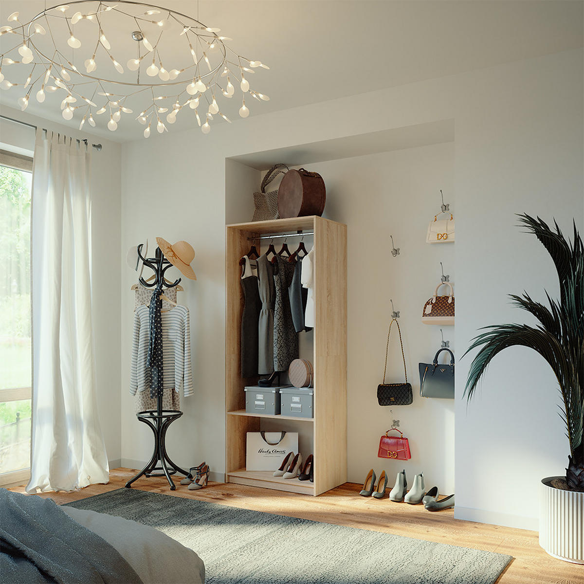 ŠATNÍ SKŘÍŇ Elmo Sonoma - Sonoma dub, kompozitní dřevo (80/200/50cm) - Vicco